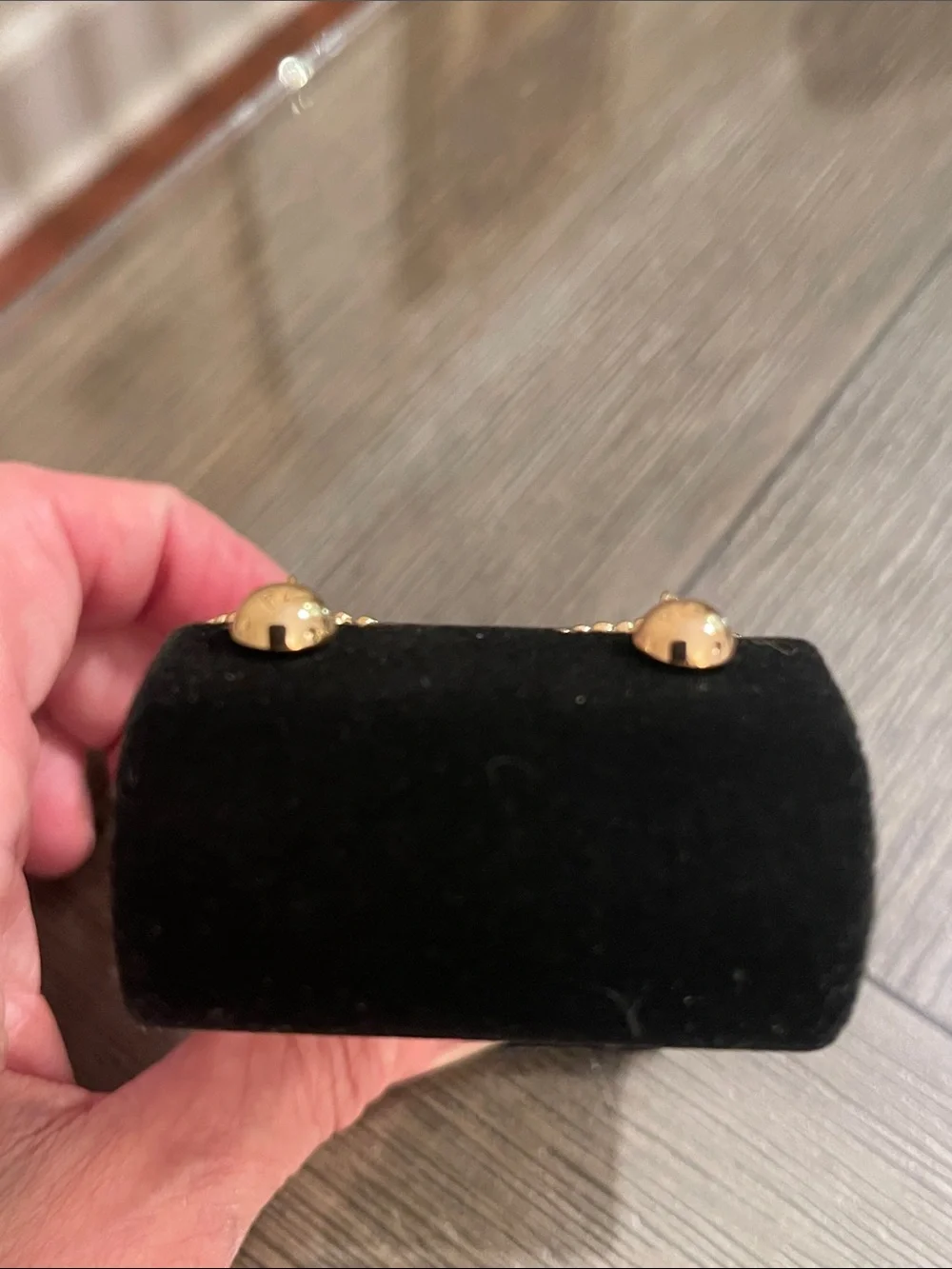 Vintage Style Gold-tone Open Teardrop Dangle Earrings with Beaded Edge